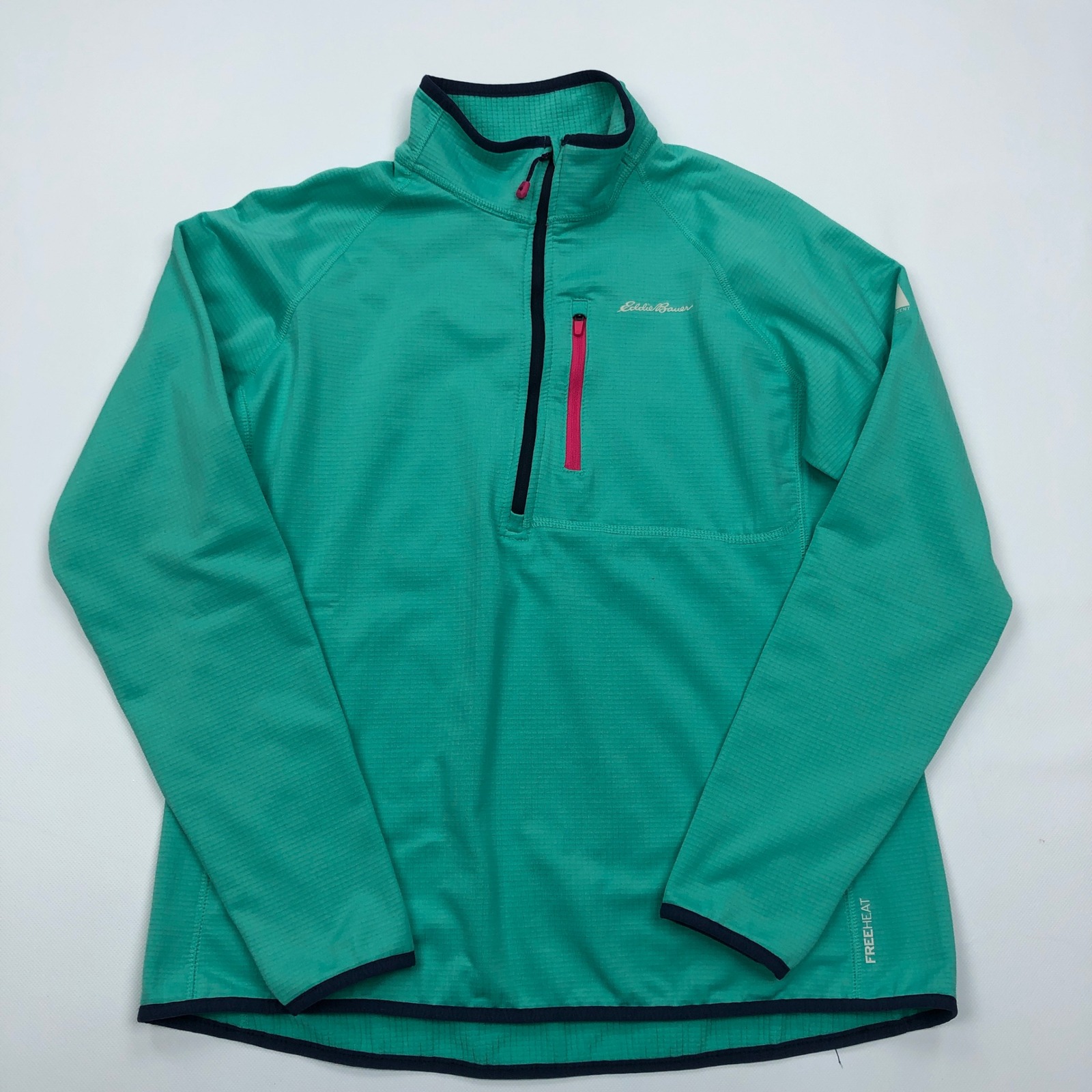 Eddie Bauer First Ascent Womens Xl Grid Fleece 1/4 Zip Pullover Free Heat